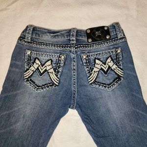 Miss Me Faux Flap Pocket Bootcut Jeans